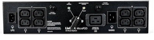 Vertiv Liebert MP2-220L Micropod Maintenance Bypass for GXE3 & GXT5-3000IRT2UXL UPS (3000VA), 6x IEC 60320 C13, 1x C19