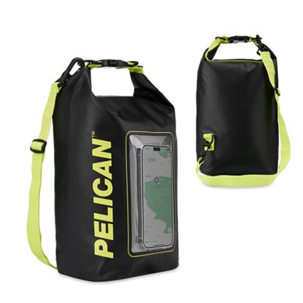 Pelican Marine Waterproof Dry Bag 5L - Black & Neon Yellow