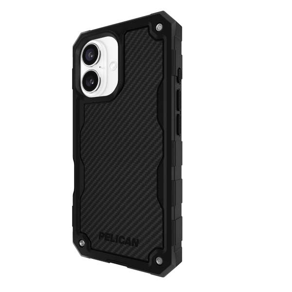 Pelican Shield MagSafe Case with Holster for iPhone 16 - Carbon Fibre
