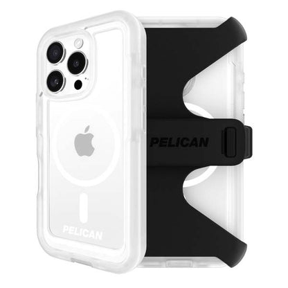 Pelican Voyager MagSafe Case with Holster for iPhone 16 Pro Max - Clear