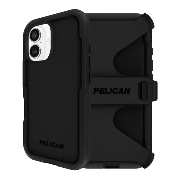 Pelican Voyager MagSafe Case with Holster for iPhone 16 - Black