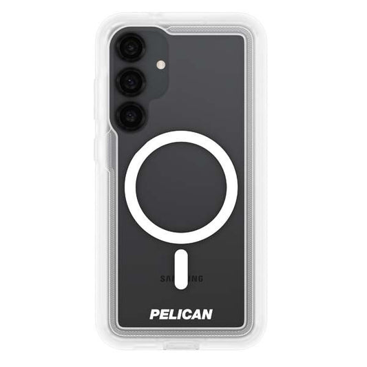 Pelican Voyager Case w/ Magnet & Holster for Galaxy S25+ Clear