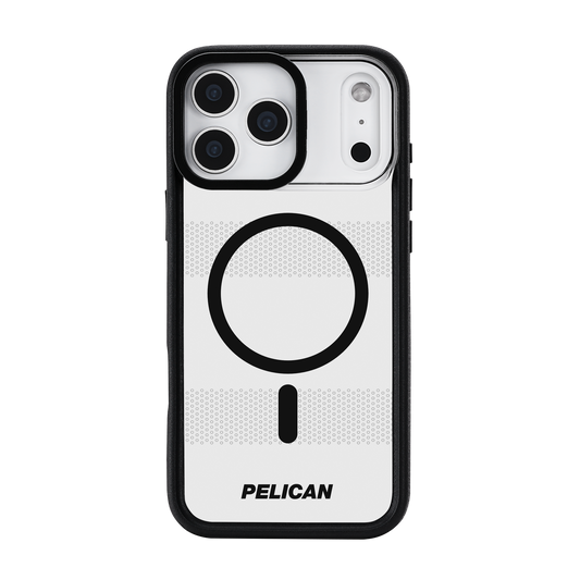 Pelican Protector MagSafe Case with Stand for iPhone 17 Pro Max - Clear / Black