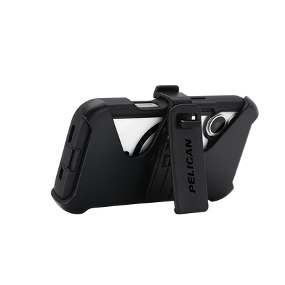 Pelican Voyager MagSafe Case with Holster for iPhone 17 - Black/Clear