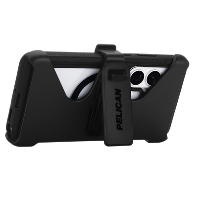 Pelican Voyager Case w/ Magnet & Holster for Galaxy S26 Clear/Black