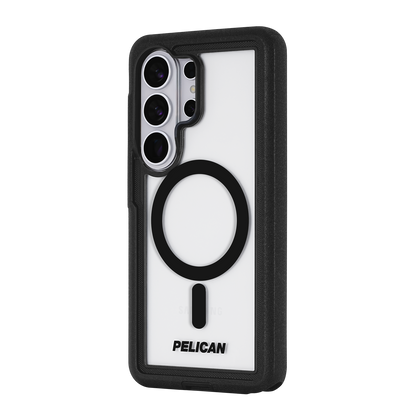 Pelican Voyager Case w/ Magnet & Holster for Galaxy S26 Clear/Black