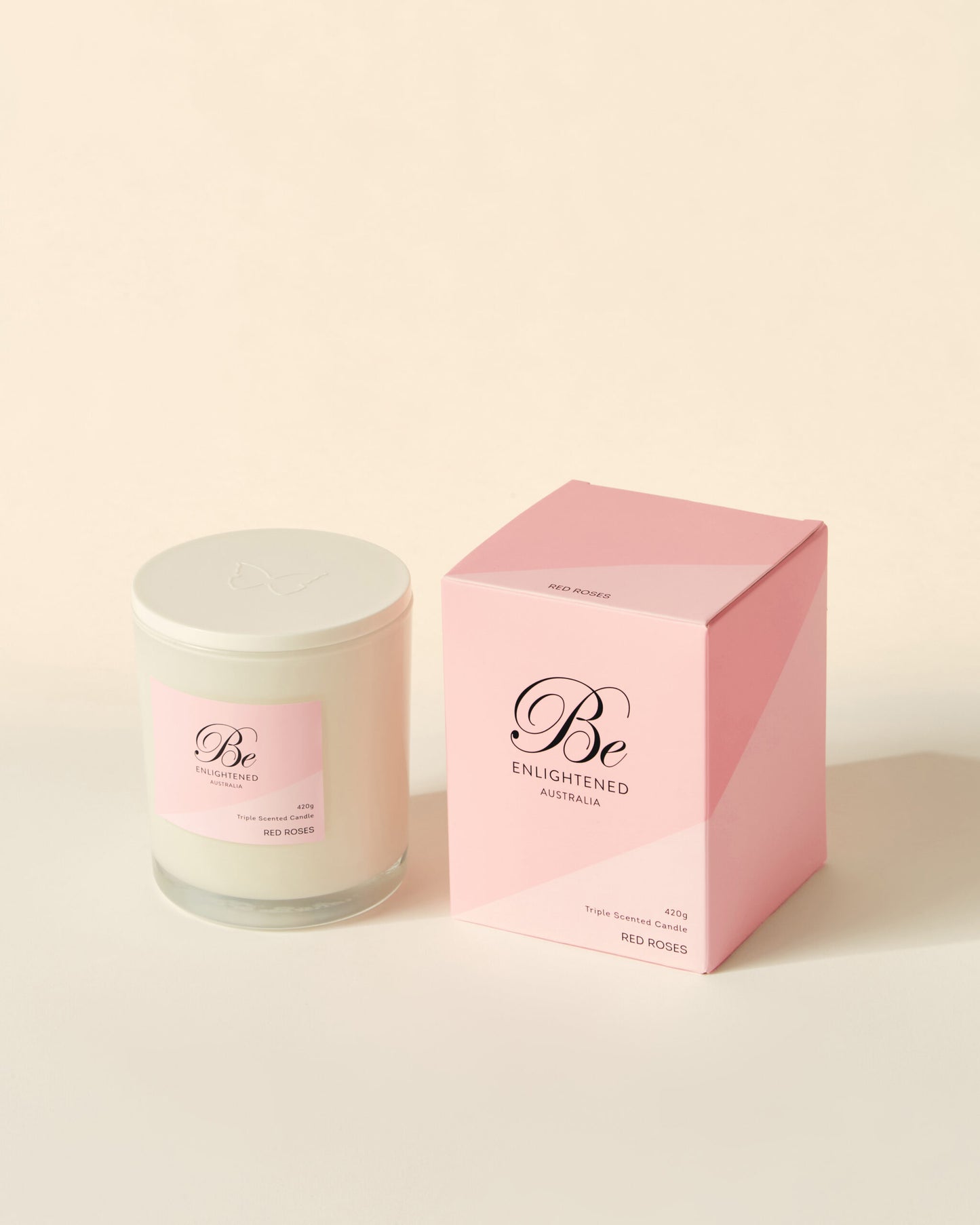Red Roses Elegant Triple Scented Candle 2 Wick 420g
