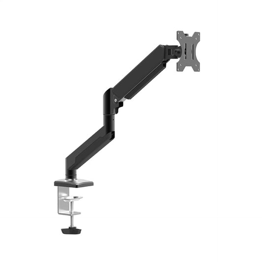 Shintaro Single Monitor Mount for Up to 32" Screen, Gas Spring Arm, C-Clamp, Tilt, Height, 10kgs Max Load Weight