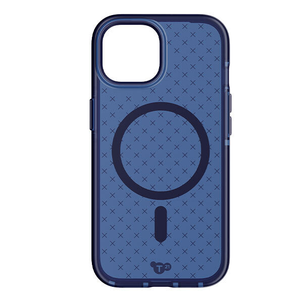 Tech 21 Evo Check MagSafe Case for iPhone 15 Pro Midnight Blue