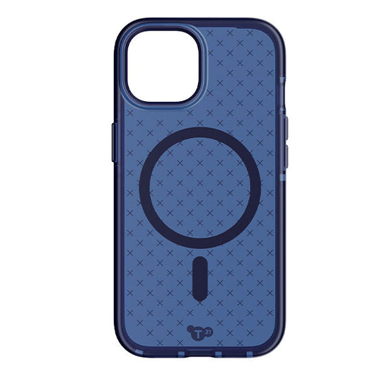 Tech 21 Evo Check MagSafe Case for iPhone 15 Pro Midnight Blue