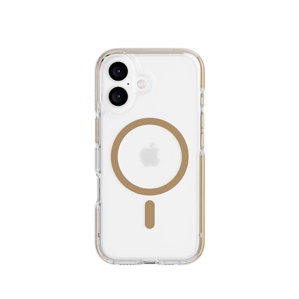 Tech 21 EvoCrystal MagSafe Case for iPhone 16 Clear/Gold