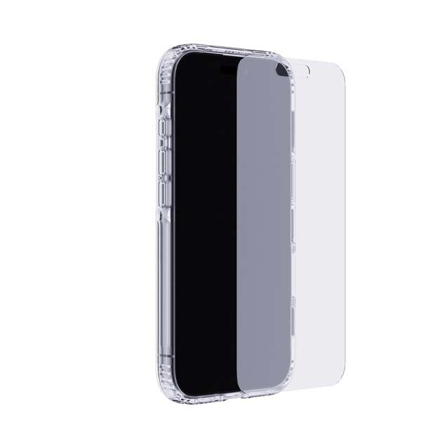 Tech 21 Bundle - EvoClear MagSafe Case + Tempered Glass + Lens Protector for iPhone 16 Pro Clear