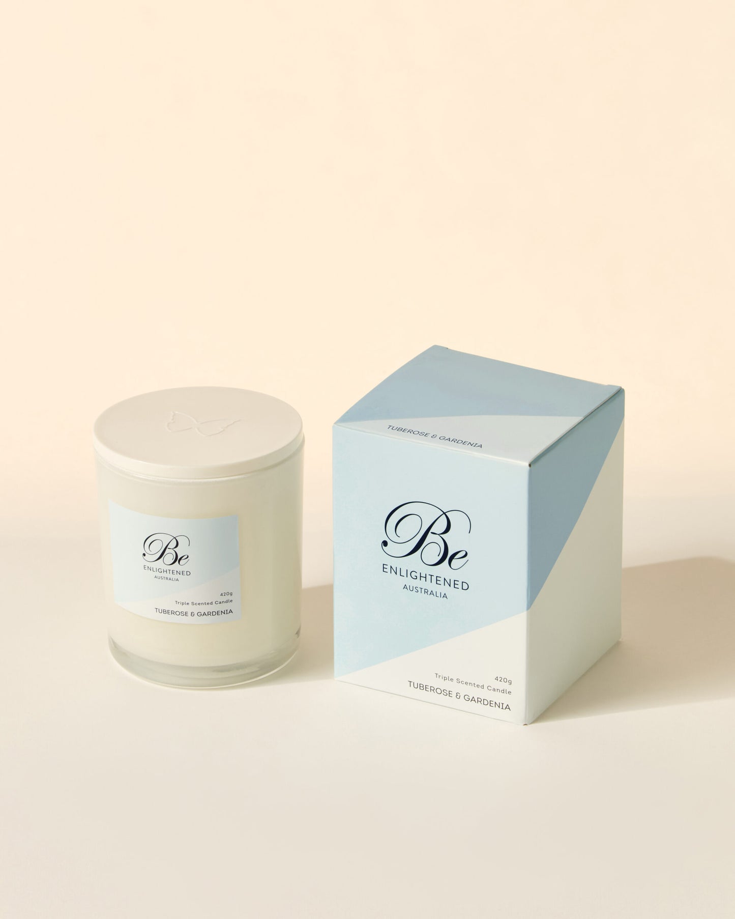 Tuberose & Gardenia Elegant Triple Scented Candle 2 Wick 420g