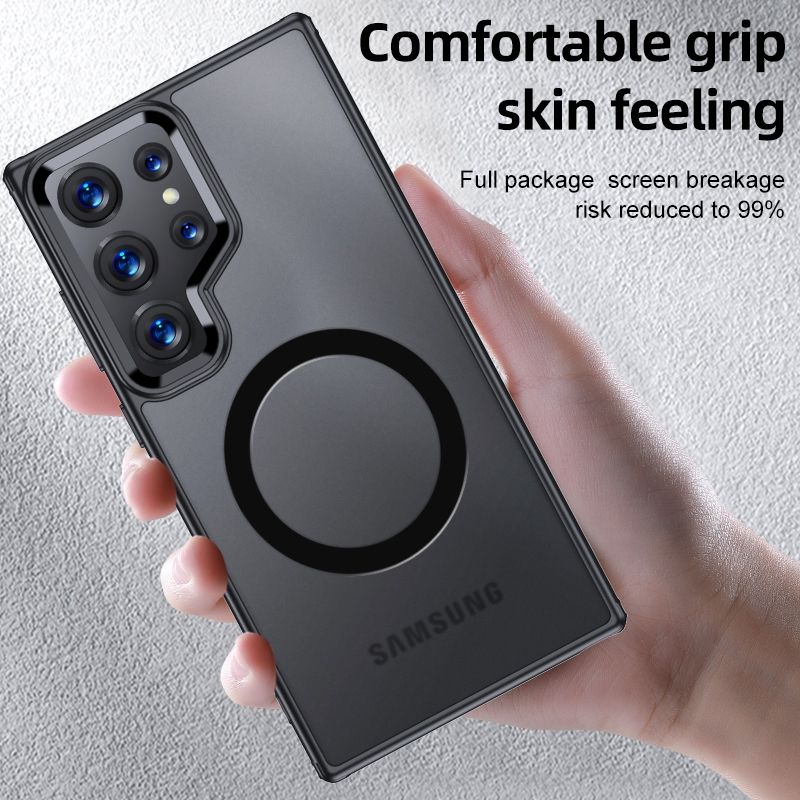 Samsung Galaxy S24 Plus / S25 Plus BLACKTECH Aero Glide (MagSafe Compatible) - Clear