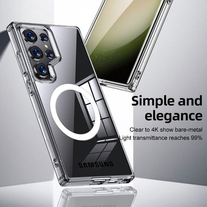 Samsung Galaxy S24 Plus / S25 Plus BLACKTECH Aero Glide (MagSafe Compatible) - Clear