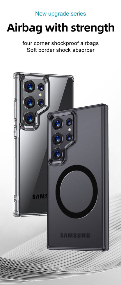 Samsung Galaxy S24 Plus / S25 Plus BLACKTECH Aero Glide (MagSafe Compatible) - Clear