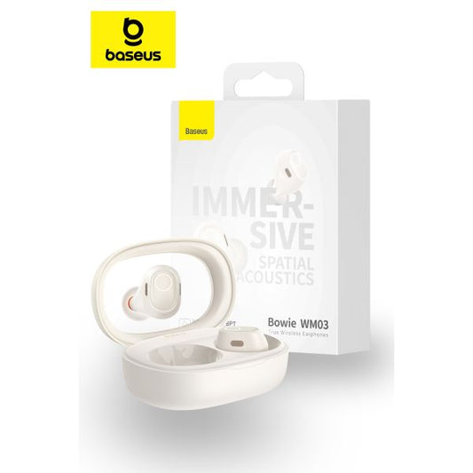 Baseus WM03 Bowie True Wireless Earphones - White