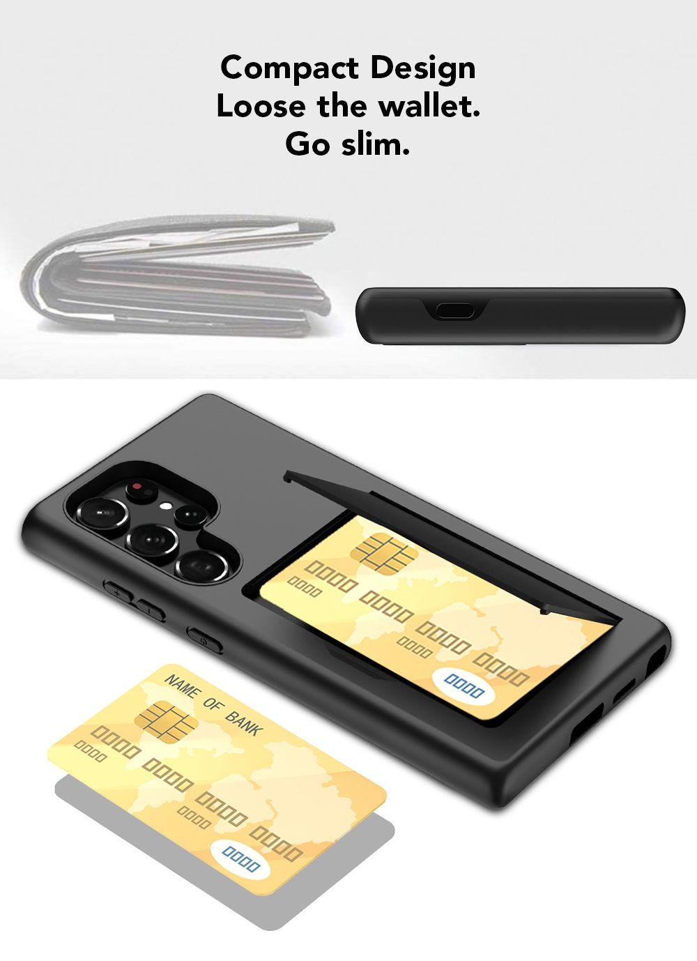 Samsung Galaxy S23 FE BLACKTECH Card Pro - Black