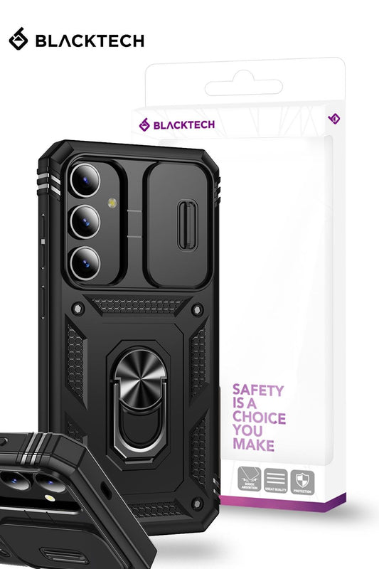 Samsung Galaxy S24 Plus / S25 Plus BLACKTECH Magnetic Flex Shock - Black