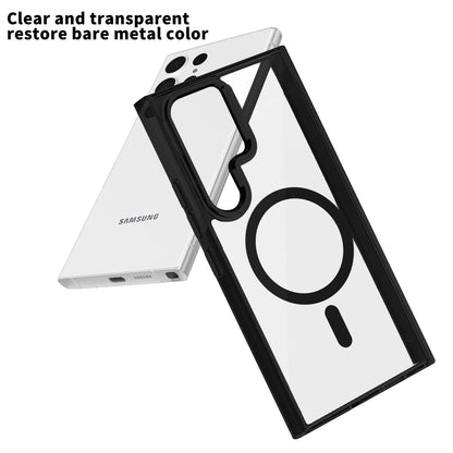 Samsung Galaxy S24 Plus / S25 Plus BLACKTECH Ultra Clear (MagSafe Compatible) - Black