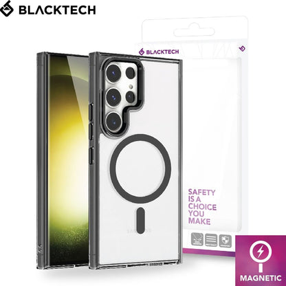 Samsung Galaxy S24 Plus / S25 Plus BLACKTECH Ultra Clear (MagSafe Compatible) - Black