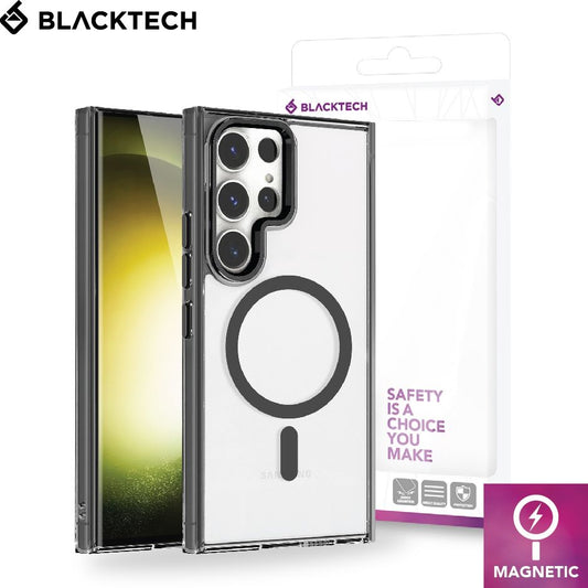 Samsung Galaxy S24 Plus / S25 Plus BLACKTECH Ultra Clear (MagSafe Compatible) - Black