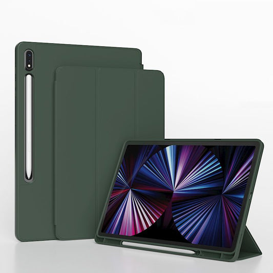 Samsung Galaxy Tab S8 Ultra / S9 Ultra / S10 Ultra BLACKTECH Candy Pencil Holder Case - Dark green
