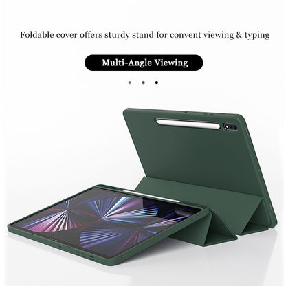 Samsung Galaxy Tab S8 Ultra / S9 Ultra / S10 Ultra BLACKTECH Candy Pencil Holder Case - Dark green