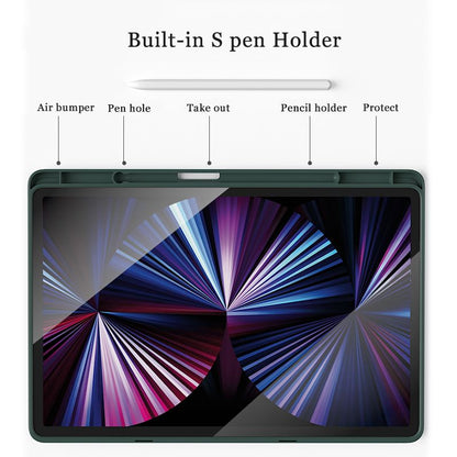 Samsung Galaxy Tab S8 Ultra / S9 Ultra / S10 Ultra BLACKTECH Candy Pencil Holder Case - Dark green