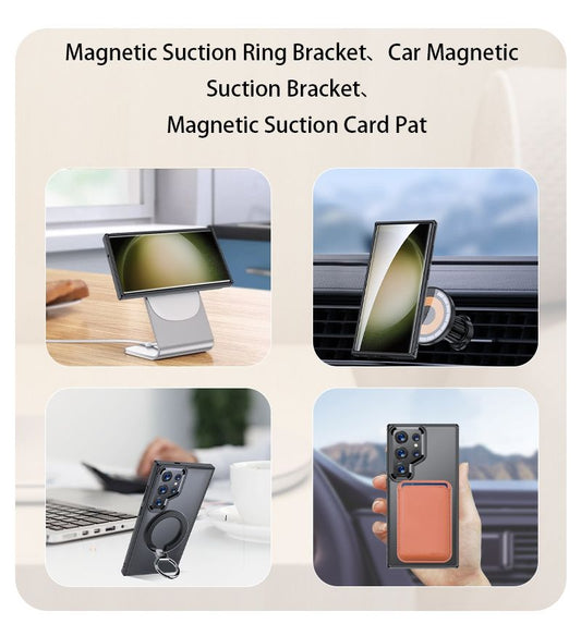 Samsung Galaxy S24 Plus / S25 Plus BLACKTECH Aero Glide (MagSafe Compatible) - Clear
