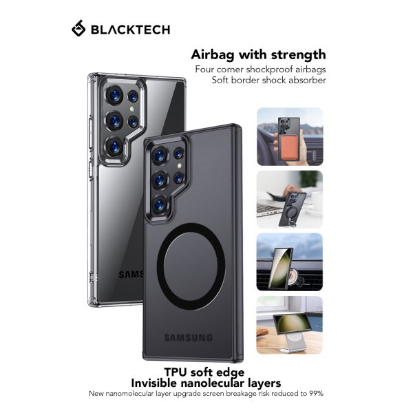 Samsung Galaxy S25 Ultra BLACKTECH Aero Glide (Magnetic Compatible) - Black