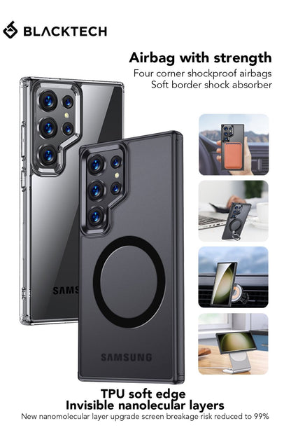 Samsung Galaxy S24 / S25 BLACKTECH Aero Glide (MagSafe Compatible) - Black