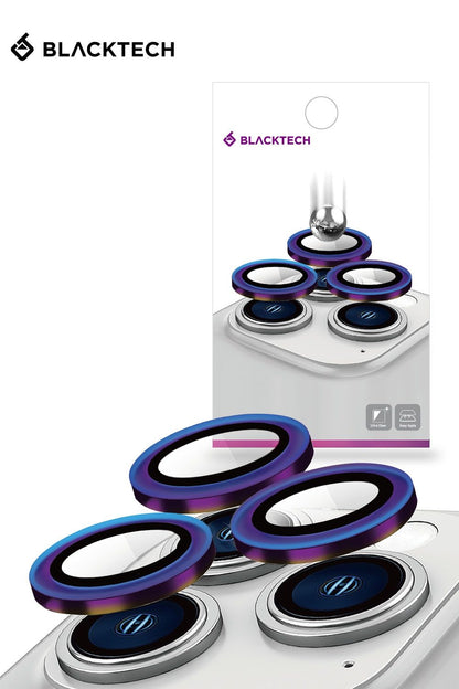 iPhone 14 / 14 Plus BLACKTECH C2 AR+AF Coating Aluminum Alloy Camera Corning Glass With Easy Installation tool - Prism