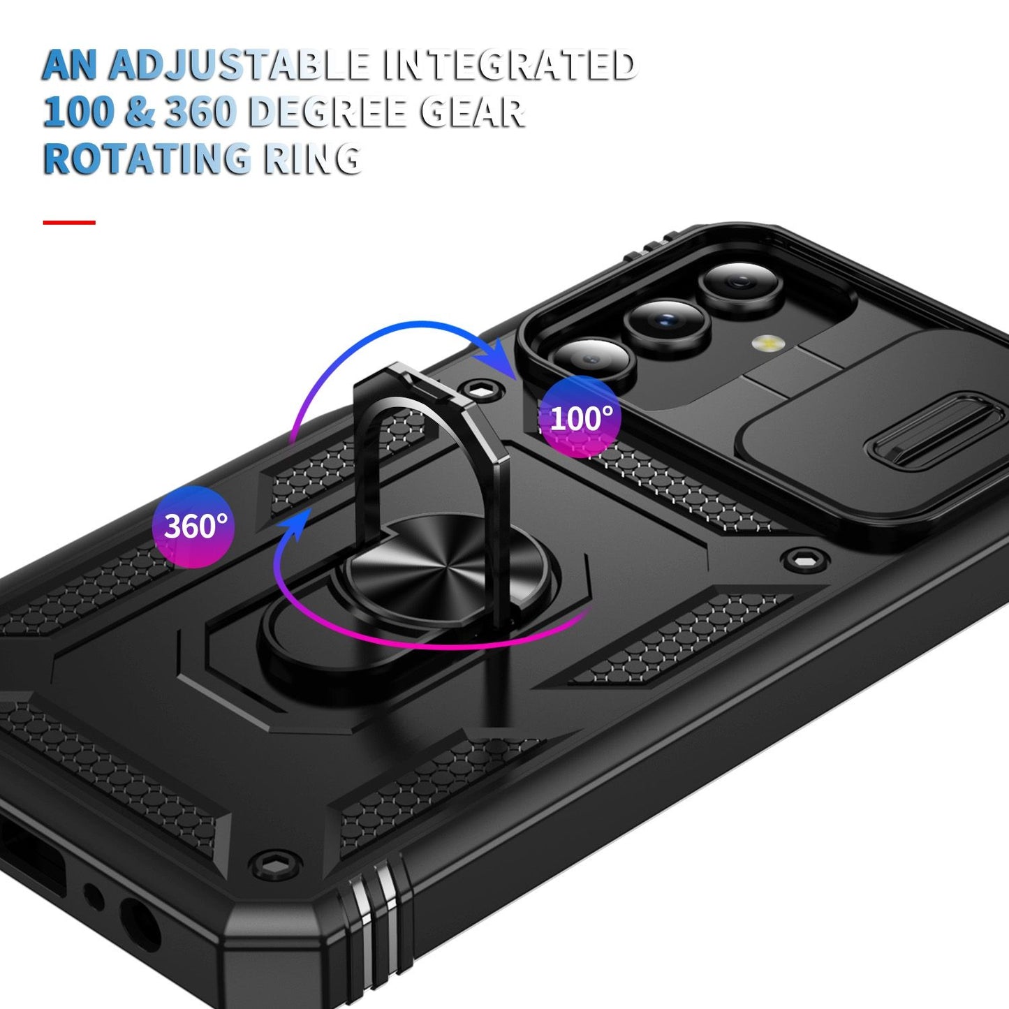 Samsung Galaxy S24 Plus / S25 Plus BLACKTECH Magnetic Flex Shock - Black
