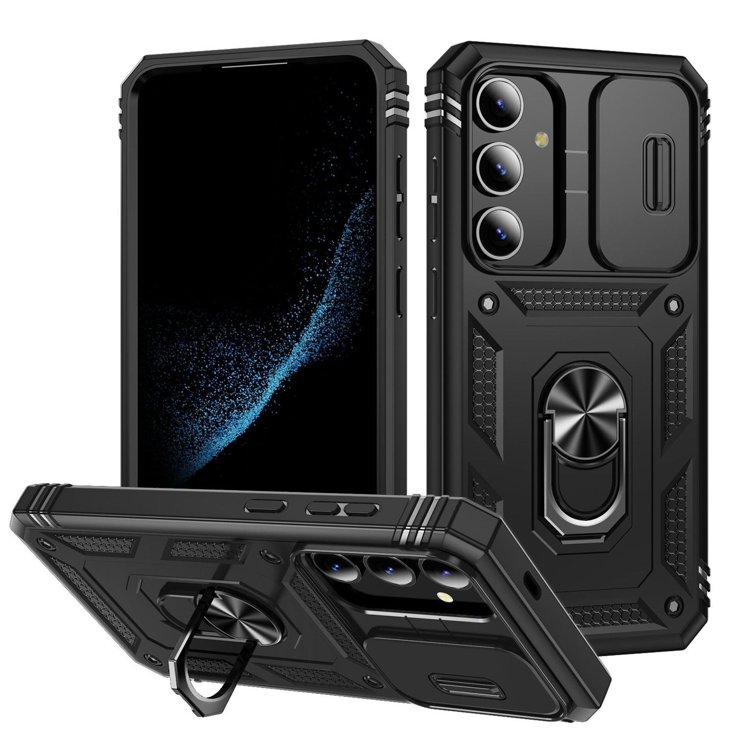 Samsung Galaxy S24 Plus / S25 Plus BLACKTECH Magnetic Flex Shock - Black
