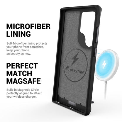 Samsung Galaxy S24 Ultra BLACKTECH Micro Lux (MagSafe Compatible) - Black