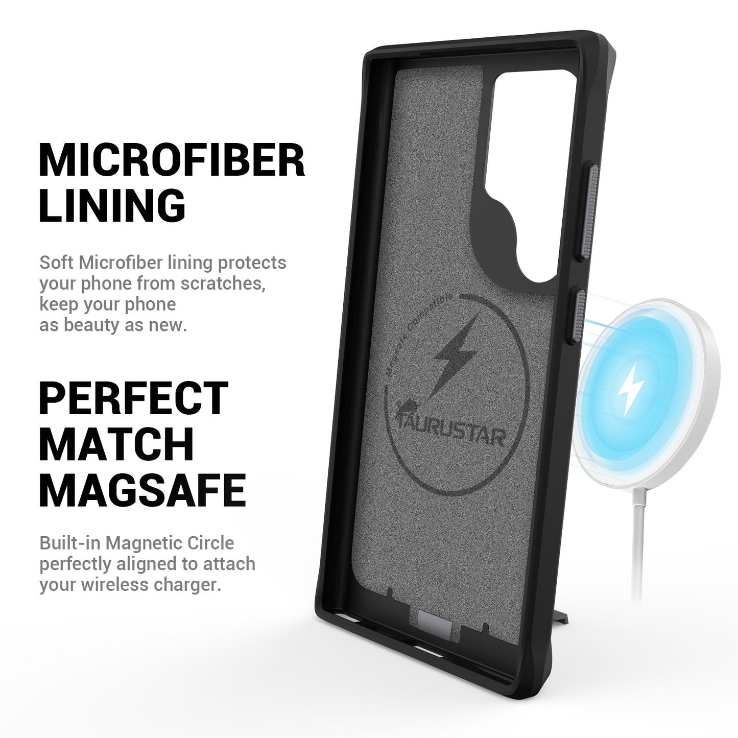 Samsung Galaxy S24 Plus / S25 Plus BLACKTECH Micro Lux (MagSafe Compatible) - Black