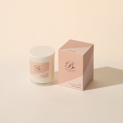 Café Caramel Petite Triple Scented Candle 1 Wick 100g