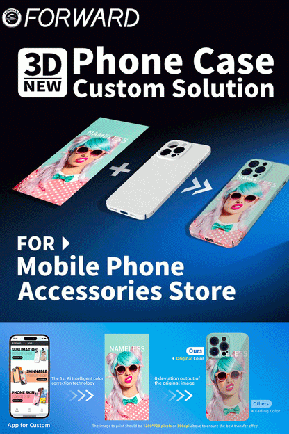 iPhone 14 Pro Max Forward 3D Custom Sublimation 2 in 1 Coated Phone Case Mold - Silver