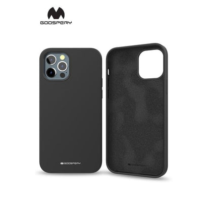 iPhone 13 Goospery Mercury Silicone Case - Black
