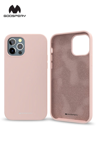 iPhone 17 Pro Max Goospery Mercury Silicone Case - Pink Sand