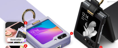 Samsung Galaxy Z Flip 5 Goospery Mercury New Ring Fard - Pink