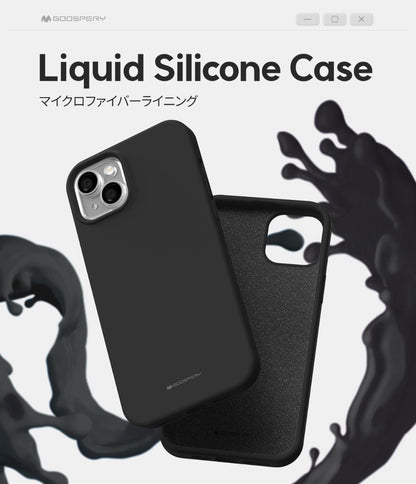 Samsung Galaxy A42 Goospery Mercury Liquid Silicone Case - Black