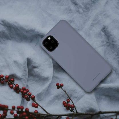 iPhone 15 Pro Max Goospery Mercury Silicone Case - Lavender Grey
