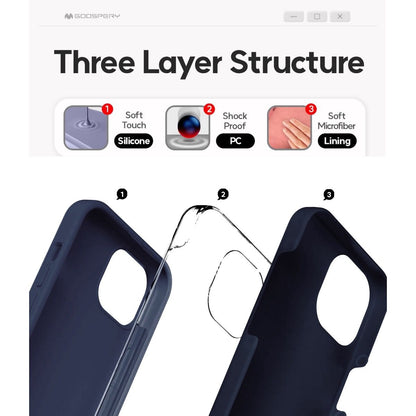 Samsung Galaxy S22 Ultra Goospery Mercury Silicone Case - Navy
