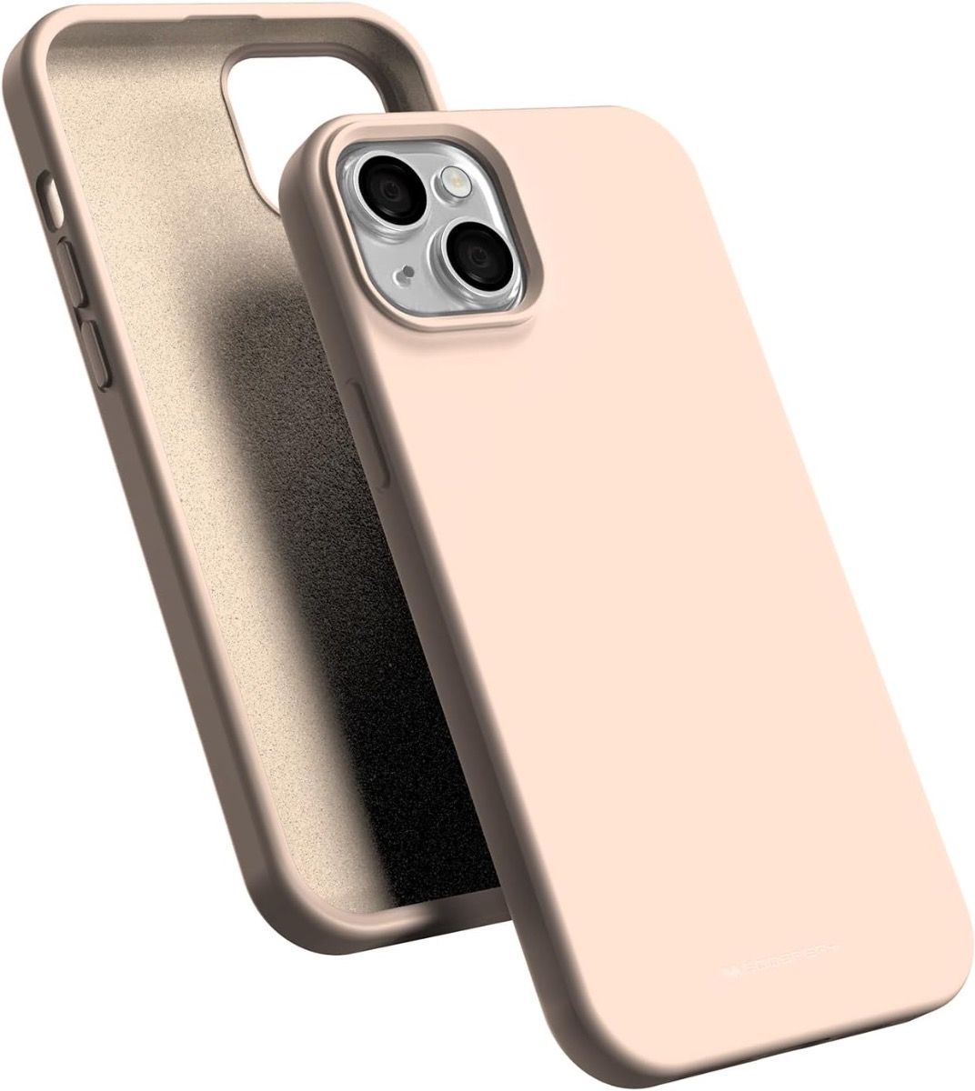 Samsung Galaxy A42 Goospery Mercury Liquid Silicone Case - Pink Sand