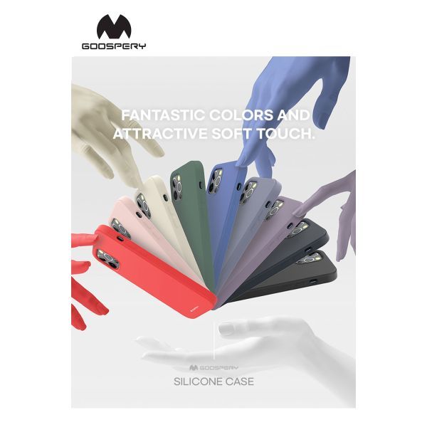 iPhone 13 Goospery Mercury Silicone Case - Purple