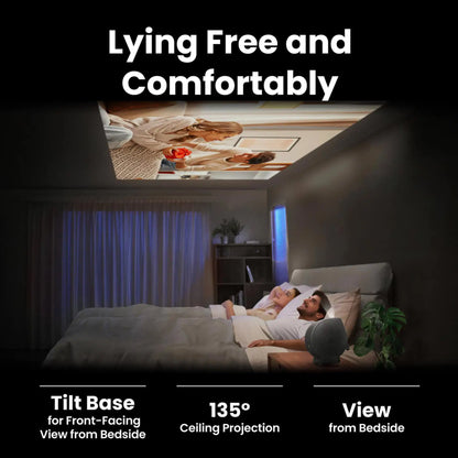 BenQ GV50P 1080P, Laser, DLP, Portable Projector, 1920x1080 Resolution, 500 Lumens, 100,000:1 Contrast, Black, Google TV (Android 11) + Remote + Case