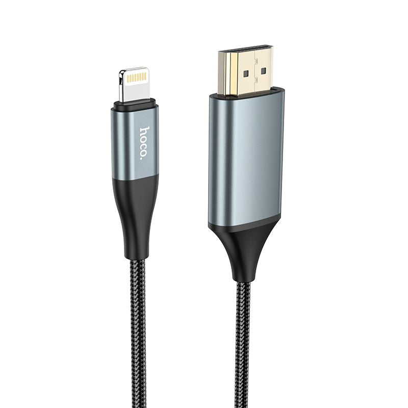 Hoco For iPhone iPad To HDMI Digital 4k TV / Monitor/ Projector Adapter 2M Cable AU