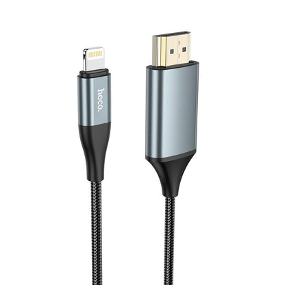 Hoco For iPhone iPad To HDMI Digital 4k TV / Monitor/ Projector Adapter 2M Cable AU
